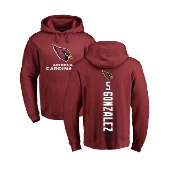Football Arizona Cardinals #5 Zane Gonzalez Maroon Backer Pullover Hoodie - Ujersey Shop