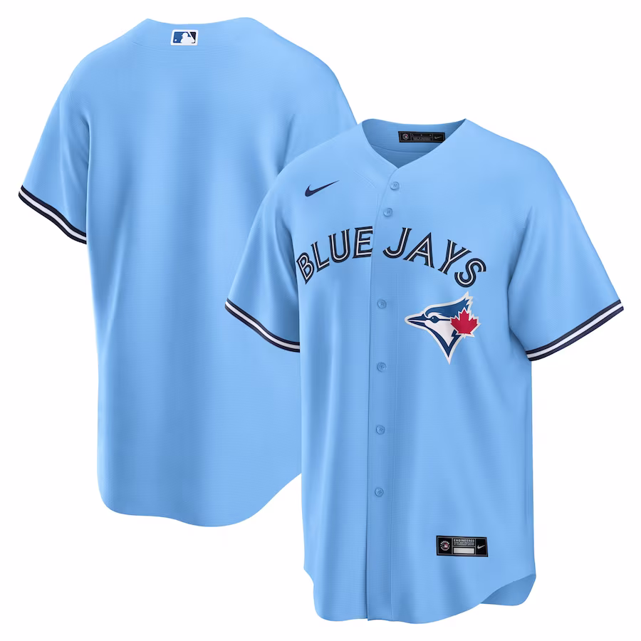 Men's Toronto Blue Jays Nike Powder Blue Alternate Replica Team Jersey - Ujersey Shop