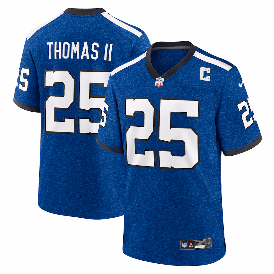 Men's Indianapolis Colts Rodney Thomas II Nike Royal Indiana Nights Alternate Game Jersey - Ujersey Shop