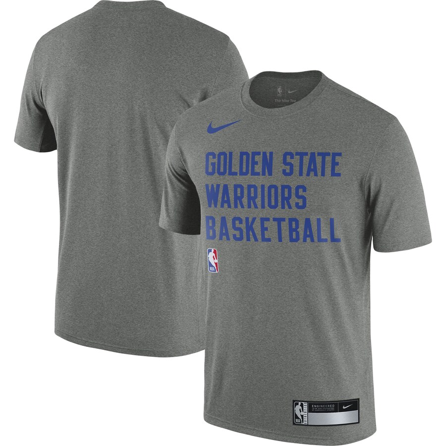Men's Golden State Warriors Nike Heather Gray 2023/24 Sideline Legend Performance Practice T-Shirt - Ujersey Shop