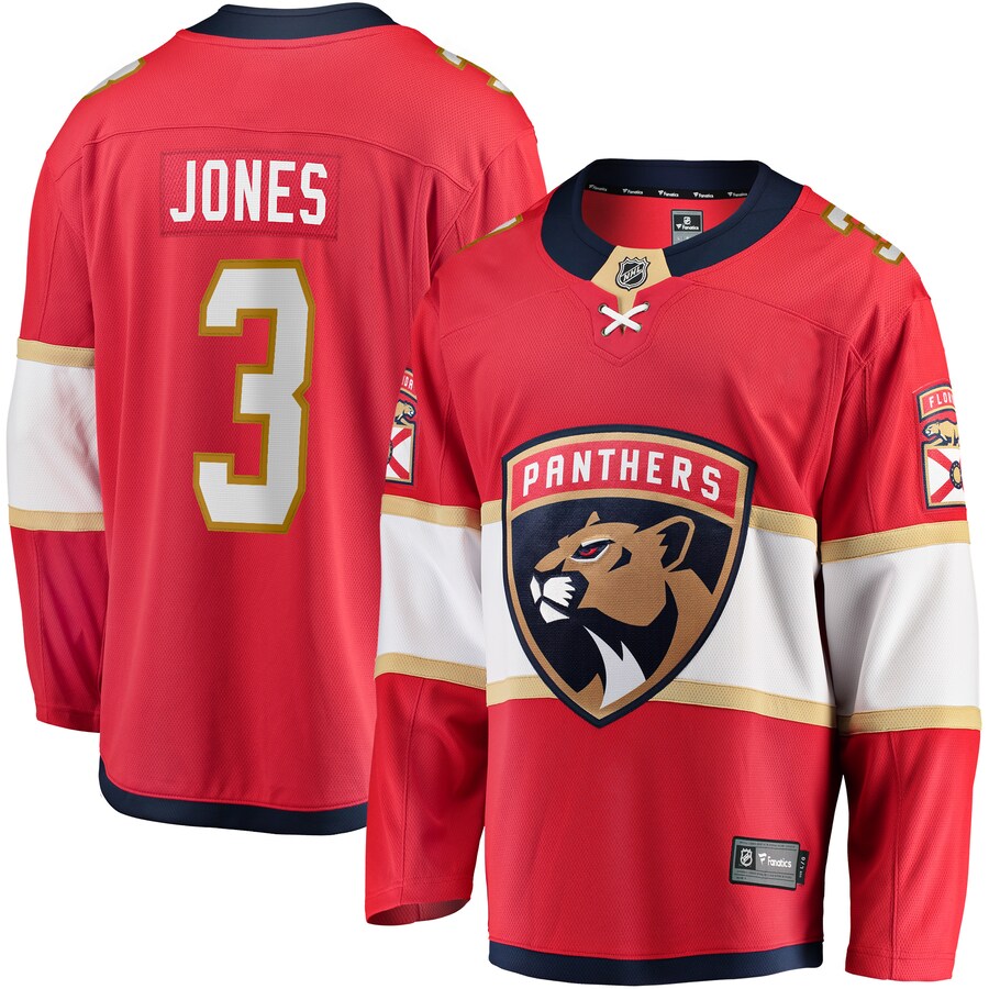 Men's Florida Panthers Seth Jones Fanatics Red Home Breakaway Jersey - Ujersey Shop