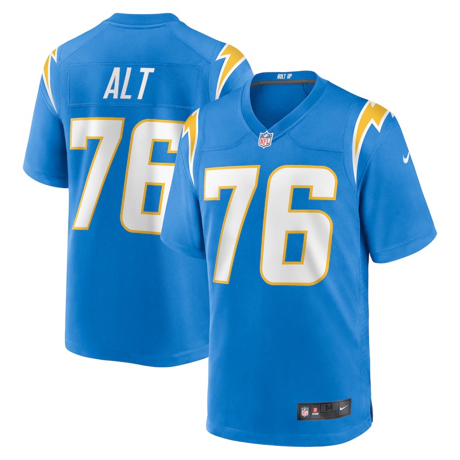 Men's Los Angeles Chargers Joe Alt Nike Powder Blue Player Game Jersey - Ujersey Shop