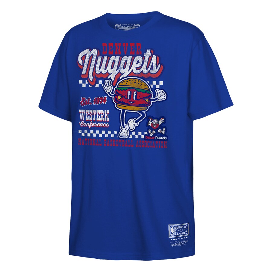 Youth Denver Nuggets  Mitchell & Ness Royal Concession Food Character T-Shirt - Ujersey Shop