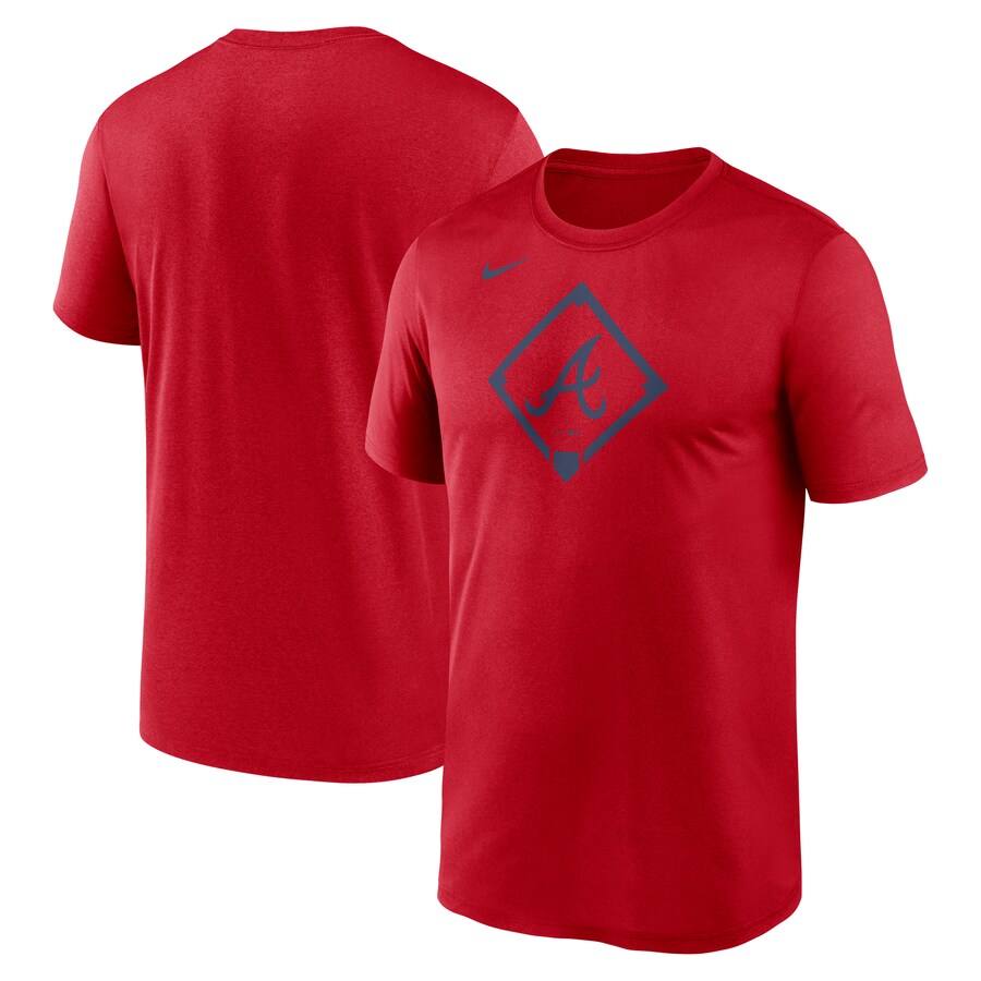 Men's Atlanta Braves Nike Red Icon Legend Performance T-Shirt - Ujersey Shop