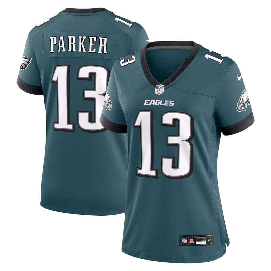 Women's Philadelphia Eagles DeVante Parker Nike Midnight Green  Game Jersey - Ujersey Shop