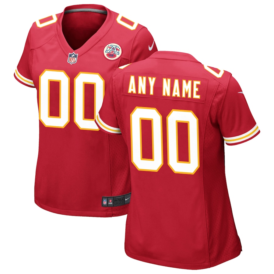 Women's Nike Red Kansas City Chiefs Custom Game Jersey - Ujersey Shop
