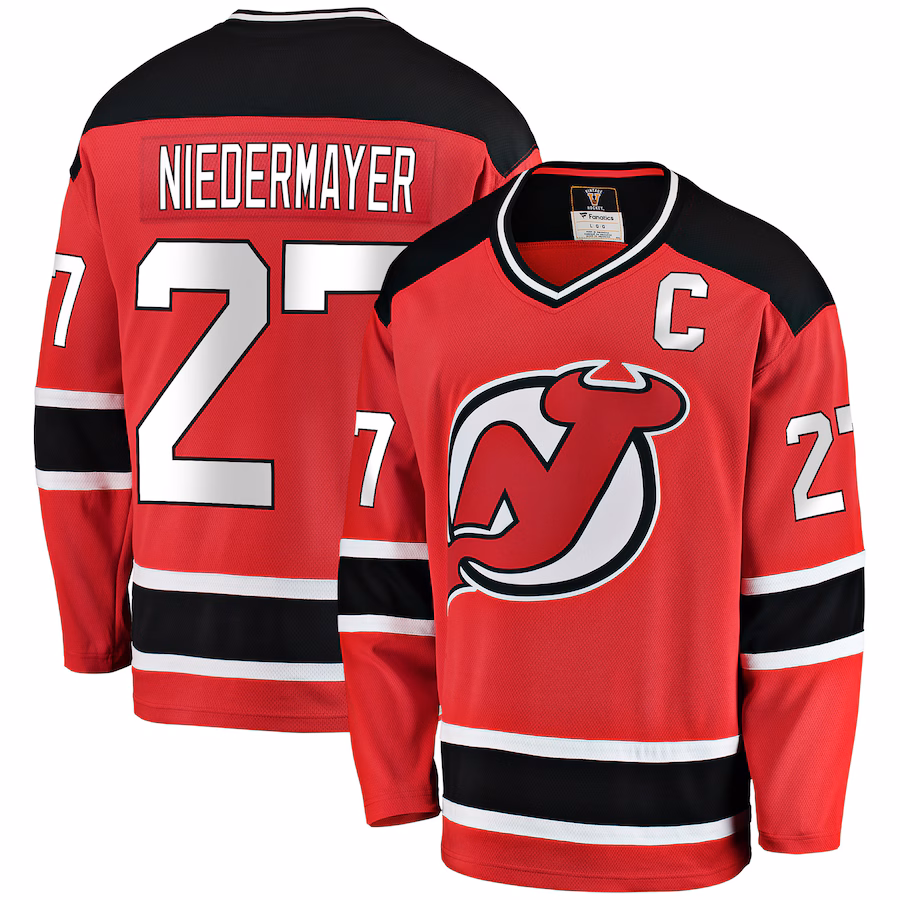 Men's New Jersey Devils Scott Niedermayer Fanatics Red Premier Breakaway Retired Player Jersey - Ujersey Shop