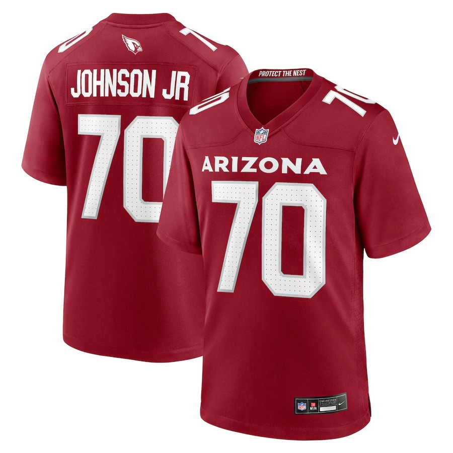Men's Arizona Cardinals Paris Johnson Jr. Nike Cardinal 2023 NFL Draft First Round Pick Game Jersey - Ujersey Shop