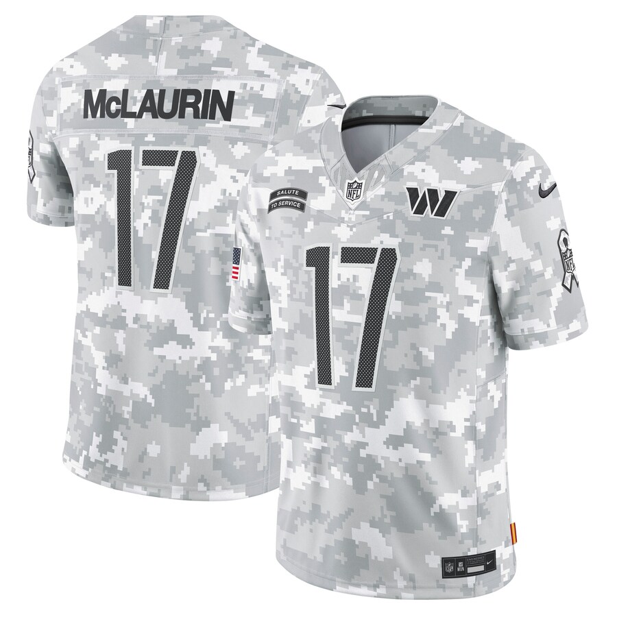 Men's Washington Commanders Terry McLaurin Nike Arctic Camo 2024 Salute to Service Limited Jersey - Ujersey Shop