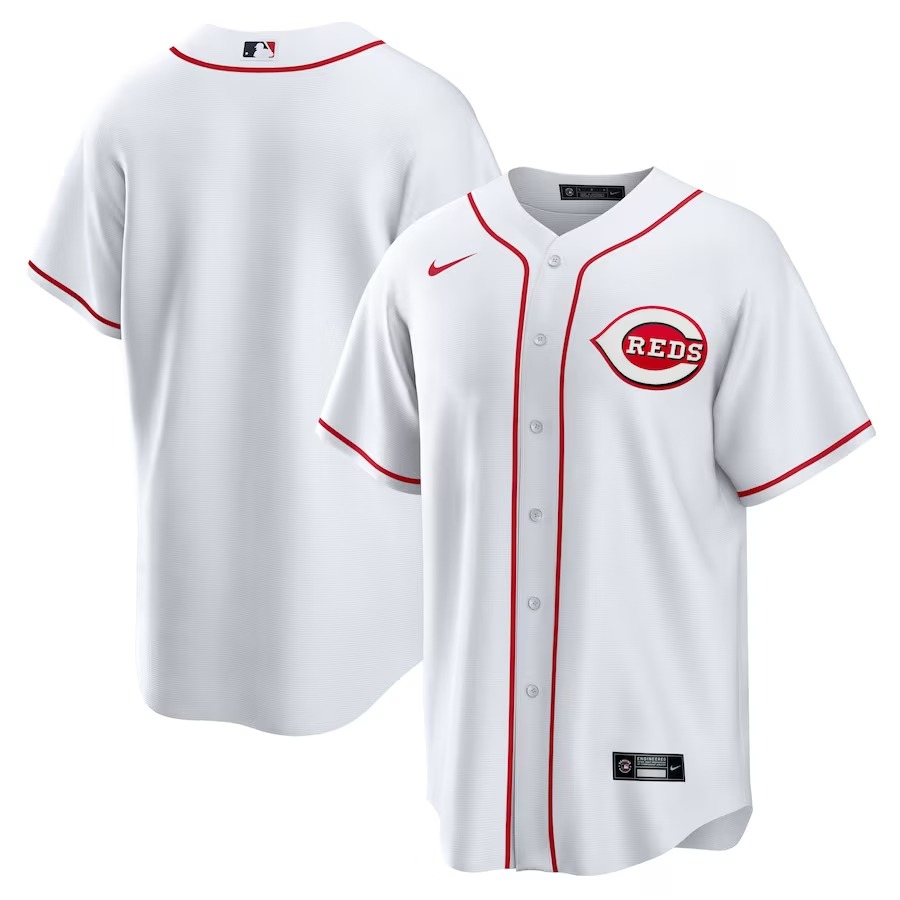 Men's Cincinnati Reds Nike White Home Replica Team Jersey - Ujersey Shop