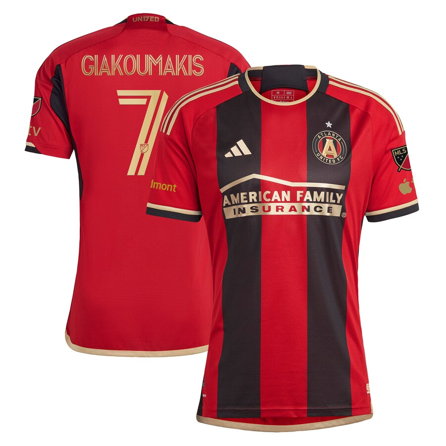 Men's Atlanta United FC Giorgos Giakoumakis adidas Black 2023 The 17s' Kit Authentic Player Jersey - Ujersey Shop