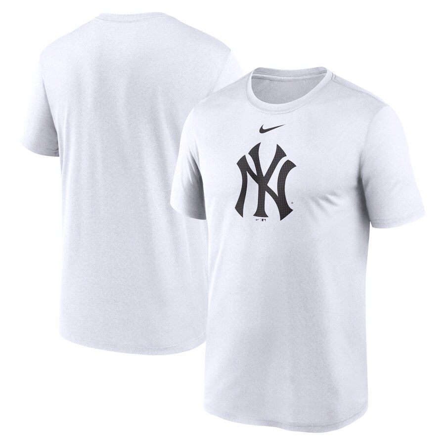Men's New York Yankees Nike White Legend Fuse Large Logo Performance T-Shirt - Ujersey Shop