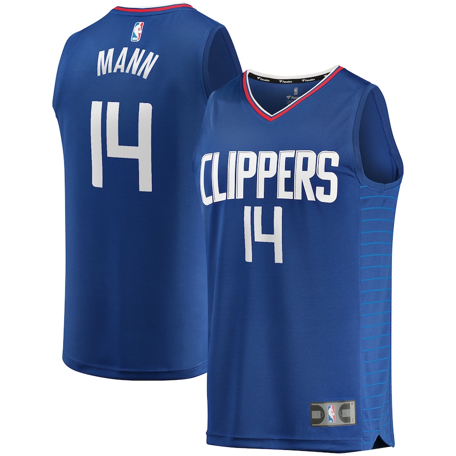 Men's LA Clippers Terance Mann Fanatics Royal Fast Break Replica Jersey - Icon Edition - Ujersey Shop