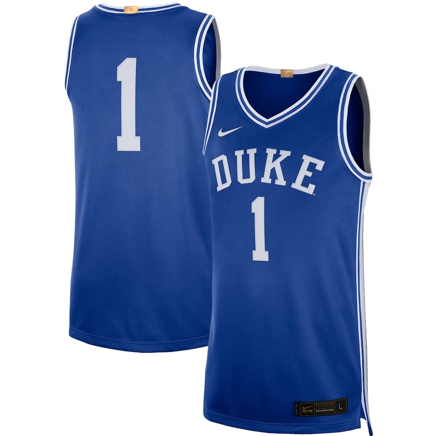 #1 Duke Blue Devils Nike Limited Basketball Jersey - Royal - Ujersey Shop