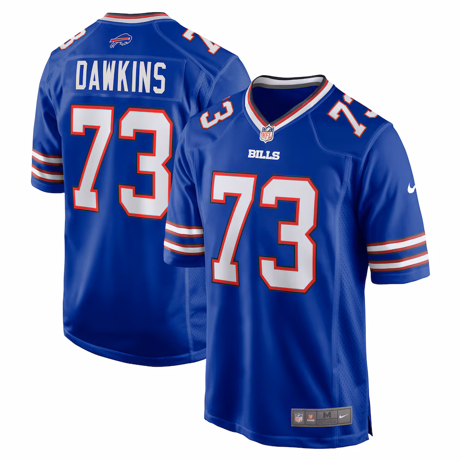Men's Buffalo Bills Dion Dawkins Nike Royal Game Player Jersey - Ujersey Shop