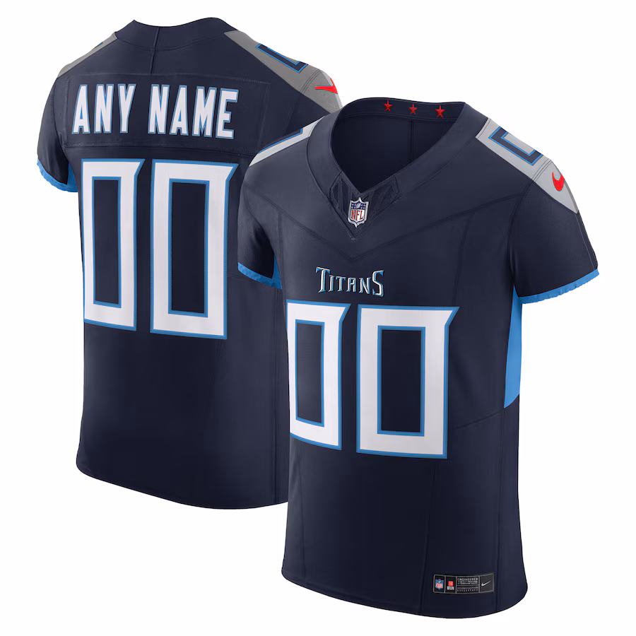 Men's Tennessee Titans Nike Navy  Vapor F.U.S.E. Elite Custom Jersey - Ujersey Shop