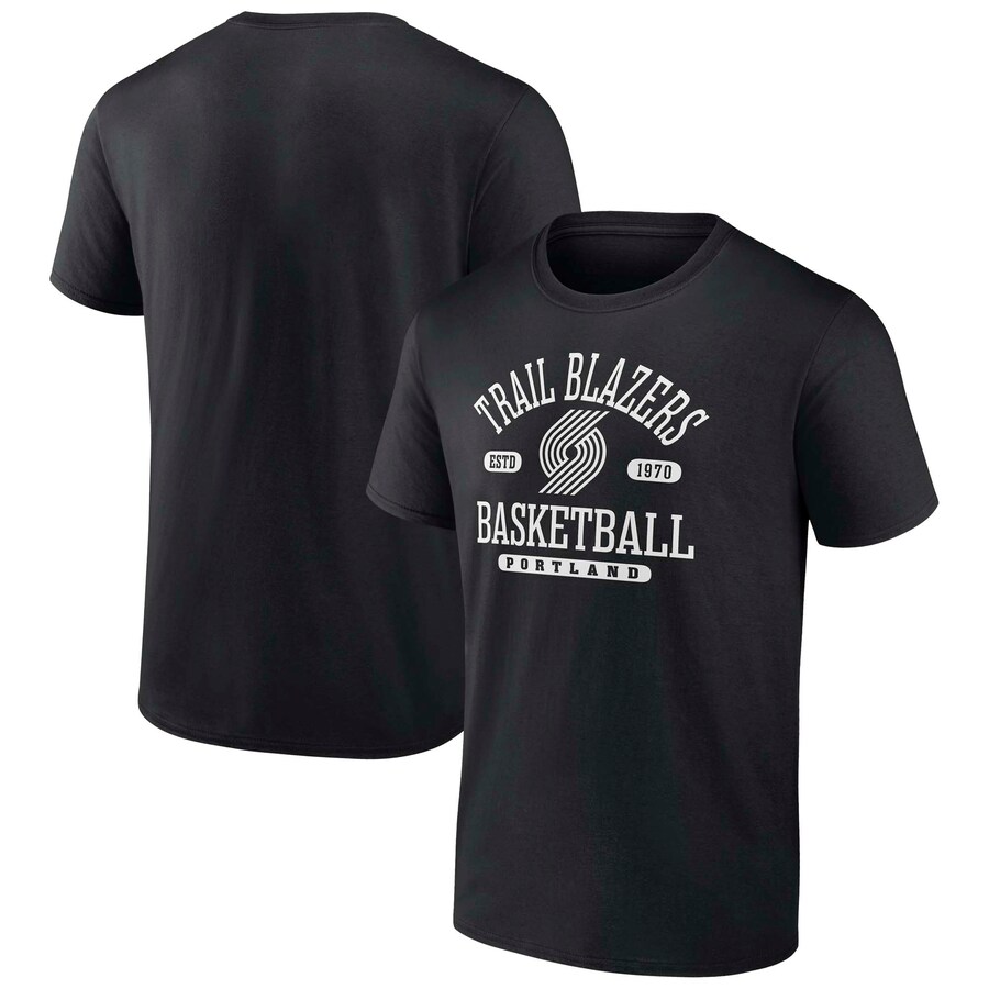 Men's Portland Trail Blazers  Fanatics Black Calling Plays T-Shirt - Ujersey Shop