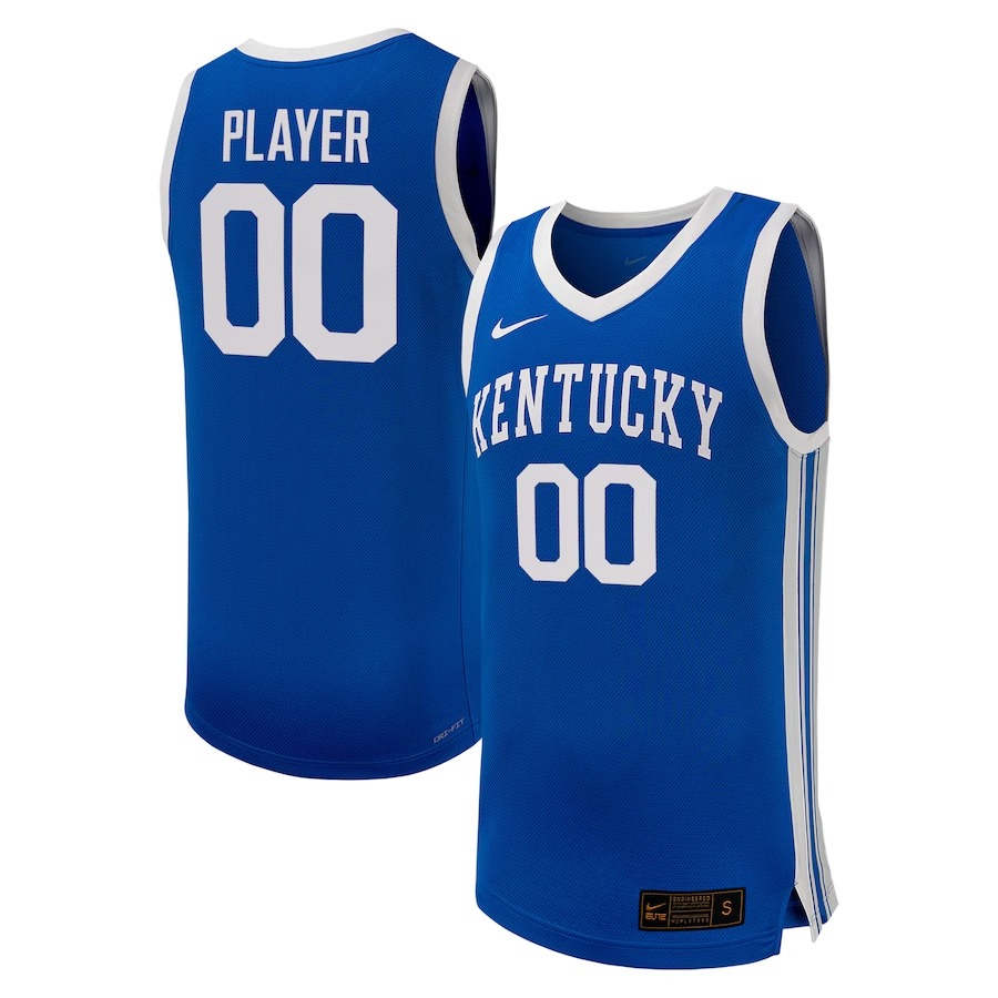 Kentucky Wildcats Nike Unisex NIL Pick-A-Player Women's Basketball Jersey - Royal - Ujersey Shop