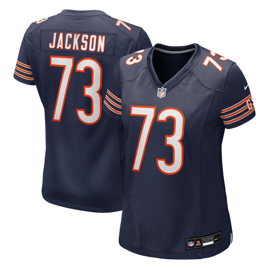Women's Chicago Bears Jonah Jackson Nike Navy Team Game Jersey - Ujersey Shop