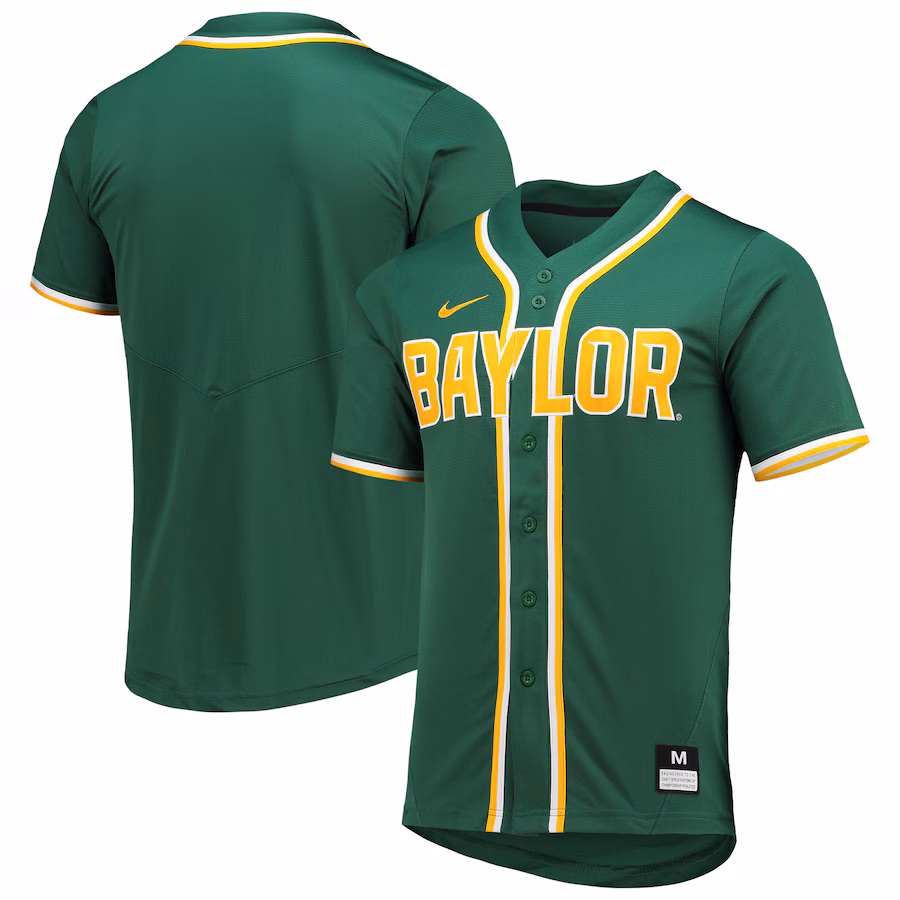 Men's Nike Green Baylor Bears Replica Baseball Jersey - Ujersey Shop