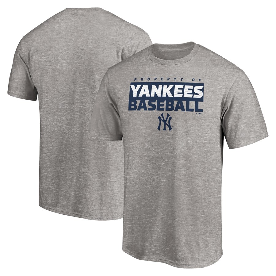 Men's New York Yankees Heather Gray Gain Ground T-Shirt - Ujersey Shop