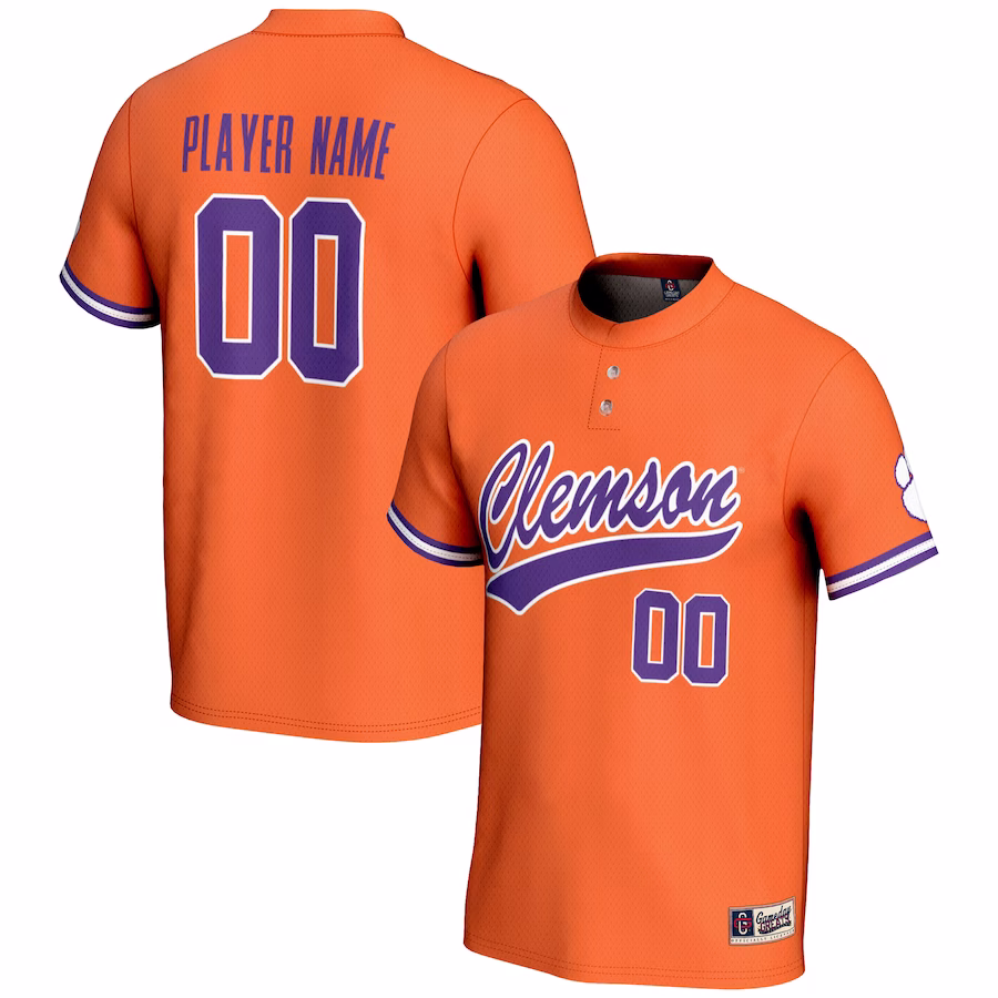 Clemson Tigers GameDay Greats Unisex NIL Pick-A-Player Lightweight Softball Jersey - Orange - Ujersey Shop