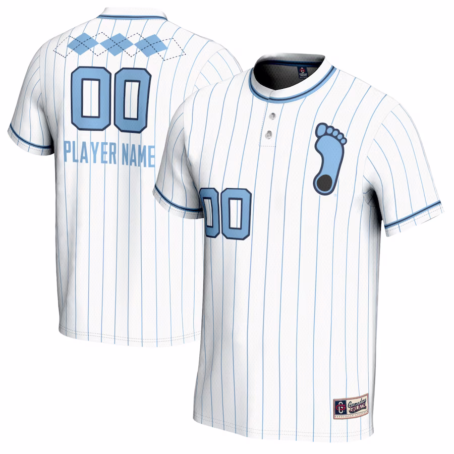 North Carolina Tar Heels GameDay Greats Unisex NIL Pick-A-Player Lightweight Softball Jersey - White - Ujersey Shop