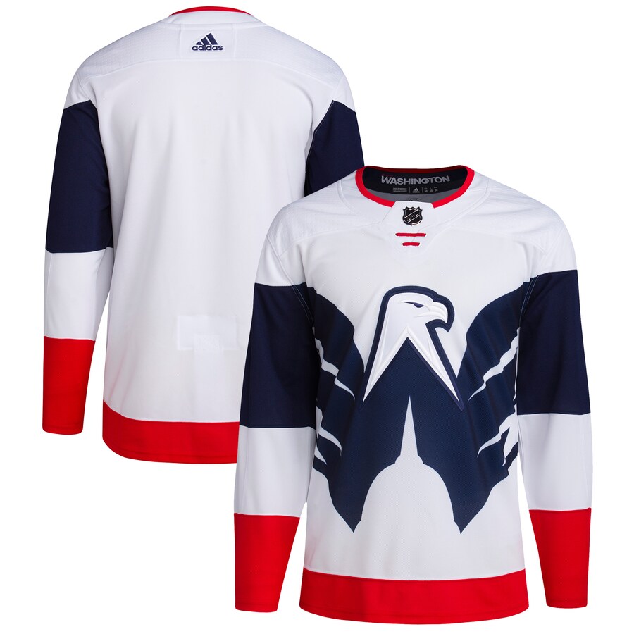 Men's Washington Capitals adidas White 2023 NHL Stadium Series Primegreen Authentic Jersey - Ujersey Shop