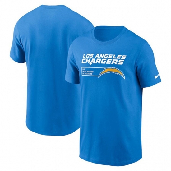 Men's Los Angeles Chargers Blue Division Essential T Shirt - Ujersey Shop