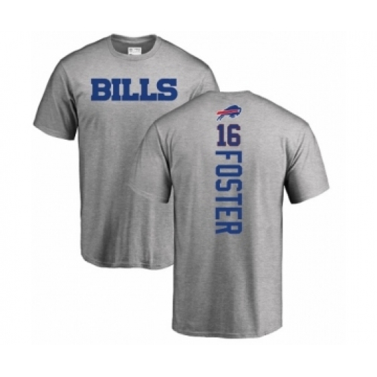 NFL Nike Buffalo Bills #16 Robert Foster Ash Backer T-Shirt - Ujersey Shop
