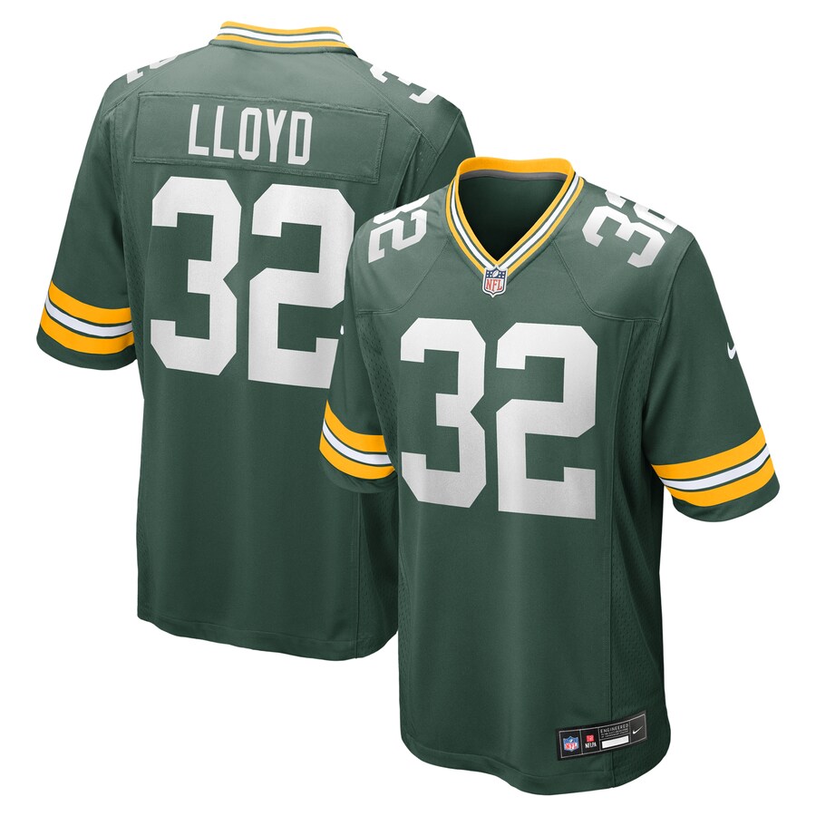Men's Green Bay Packers MarShawn Lloyd Nike Green Game Jersey - Ujersey Shop