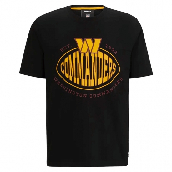 Men's Washington Commanders Black BOSS X Trap T Shirt - Ujersey Shop