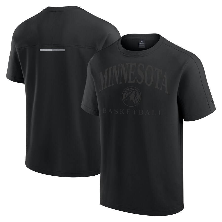 Men's Minnesota Timberwolves Fanatics Black Flex Tri-Blend T-Shirt - Ujersey Shop