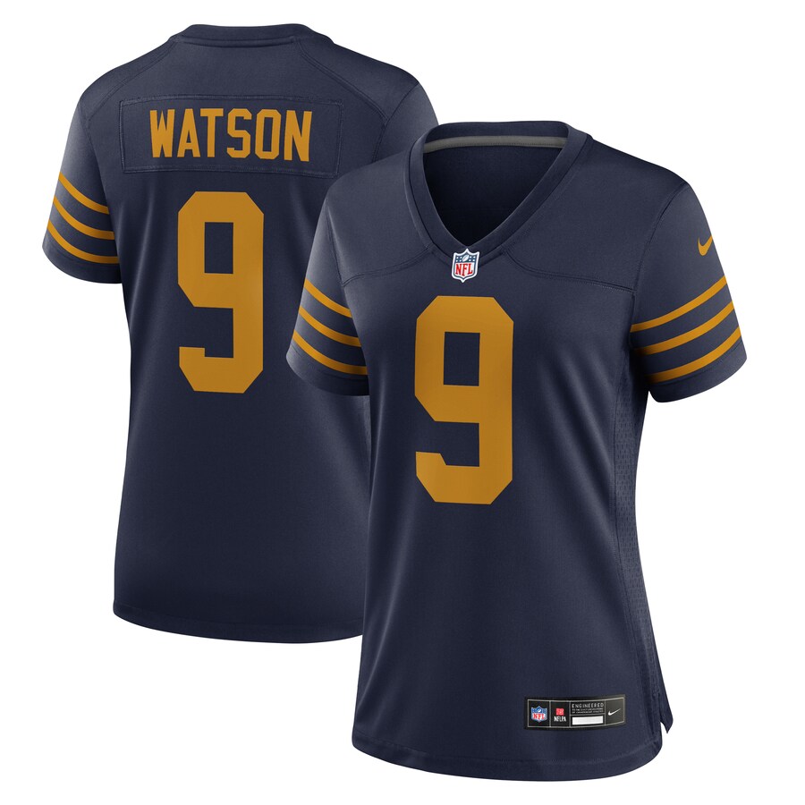 Women's Green Bay Packers Christian Watson Nike Navy The 1923 Classic Game Jersey - Ujersey Shop