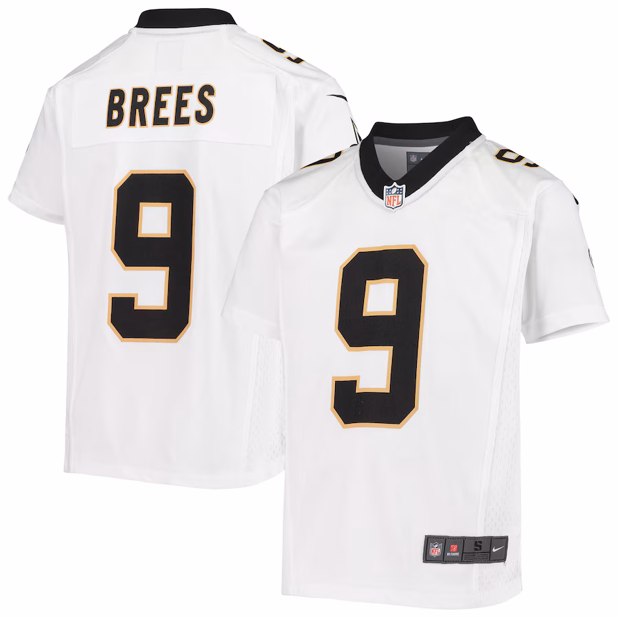 Youth New Orleans Saints Drew Brees Nike White Game Jersey - Ujersey Shop