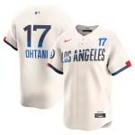Men's Los Angeles Dodgers Shohei Ohtani Nike Cream 2024 City Connect Limited Player Jersey - Ujersey Shop