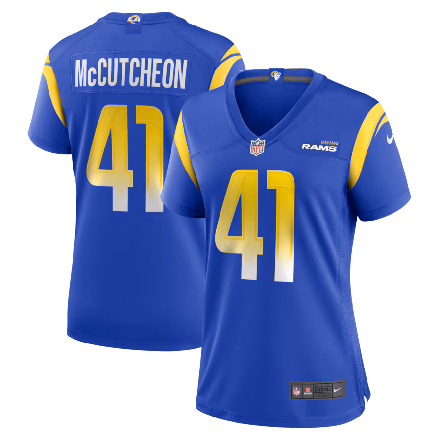 Women's Los Angeles Rams Cameron McCutcheon Nike Royal  Game Jersey - Ujersey Shop