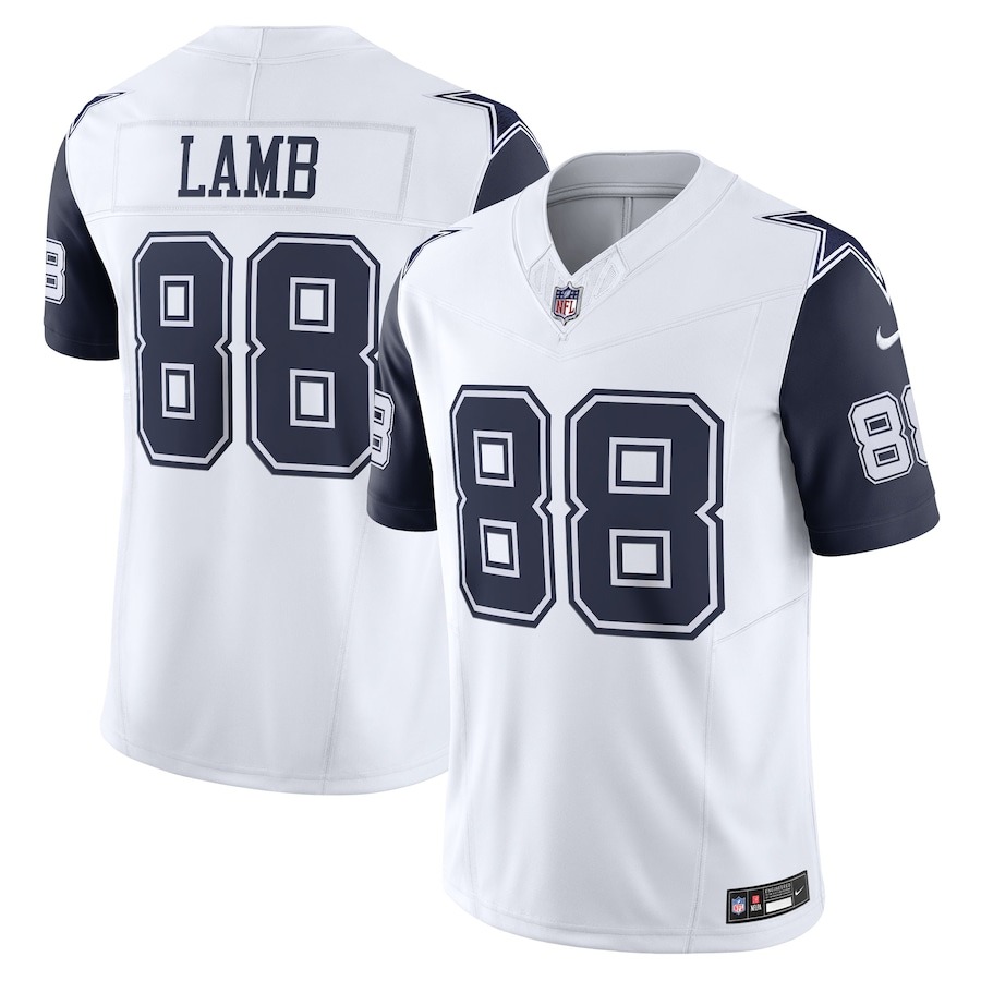 Men's Dallas Cowboys CeeDee Lamb Nike White Vapor F.U.S.E. Limited Jersey - Ujersey Shop