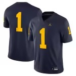 #1 Michigan Wolverines Jordan Brand Game Jersey - Navy - Ujersey Shop