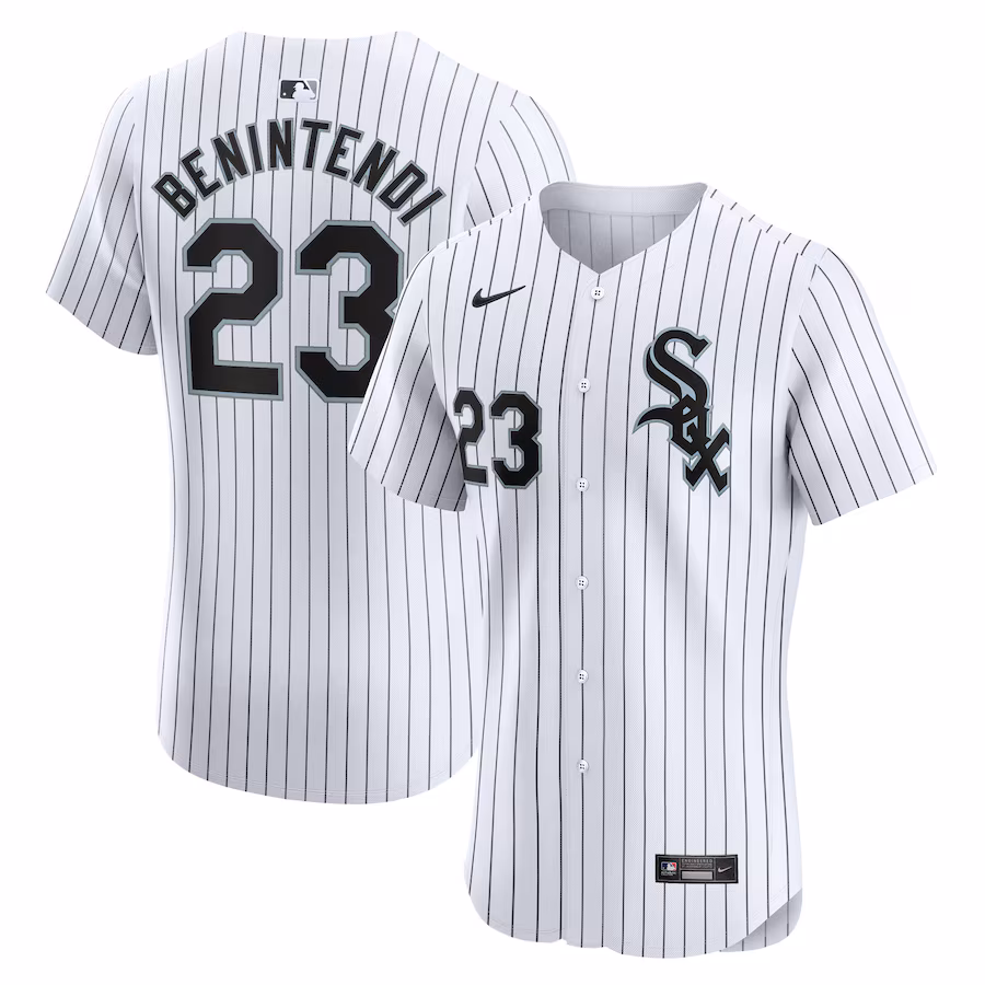 Men's Chicago White Sox Andrew Benintendi Nike White Home Elite Player Jersey - Ujersey Shop