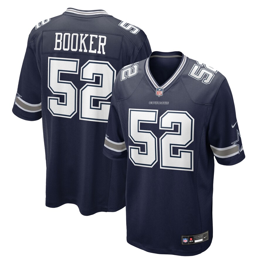 Men's Dallas Cowboys Tyler Booker Nike Navy 2025 NFL Draft First Round Pick Game Jersey - Ujersey Shop