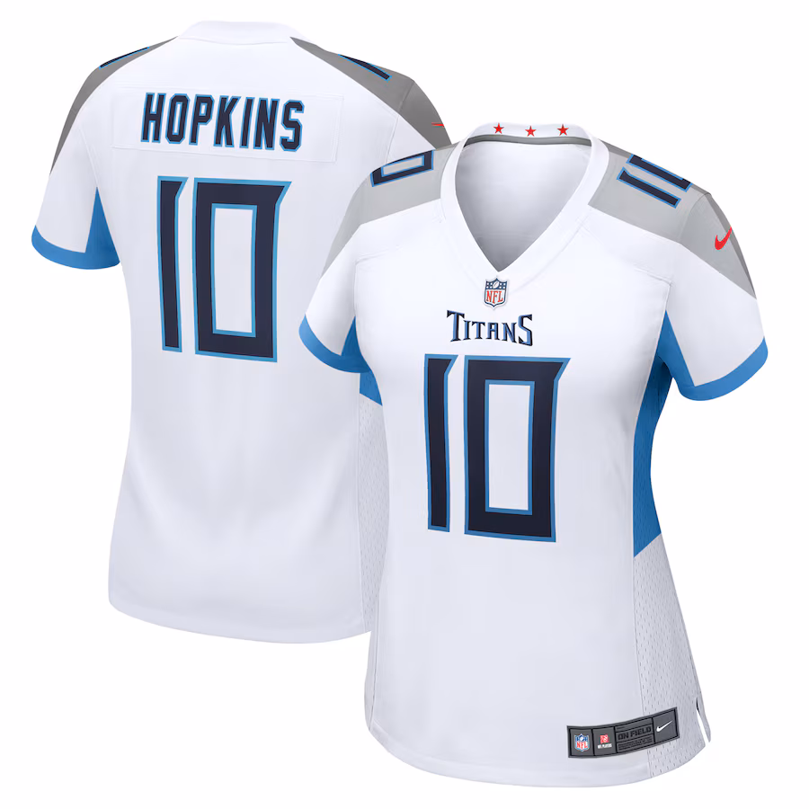 Women's Tennessee Titans DeAndre Hopkins Nike White Game Jersey - Ujersey Shop