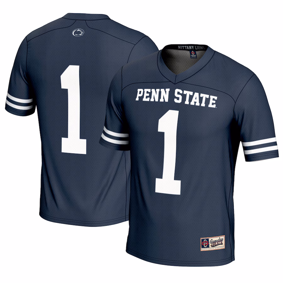 Men's GameDay Greats #1 Navy Penn State Nittany Lions Lightweight Lacrosse Jersey - Ujersey Shop