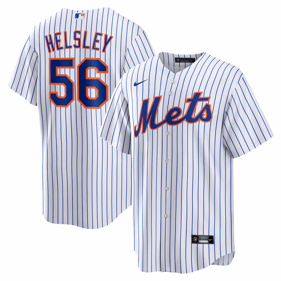 Men's New York Mets Ryan Helsley Nike White Home Replica Jersey - Ujersey Shop