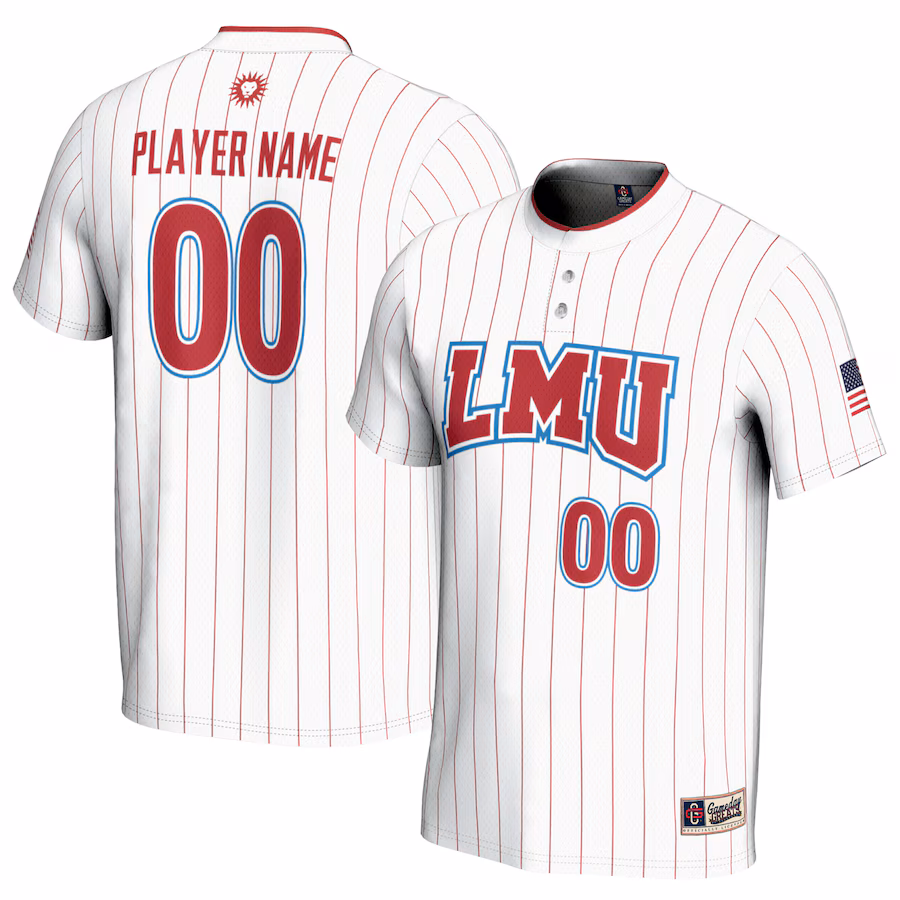 Loyola Marymount Lions GameDay Greats Youth NIL Pick-A-Player Softball Lightweight Jersey - White - Ujersey Shop