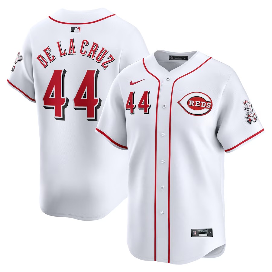 Youth Cincinnati Reds Elly De La Cruz Nike White Home Limited Player Jersey - Ujersey Shop