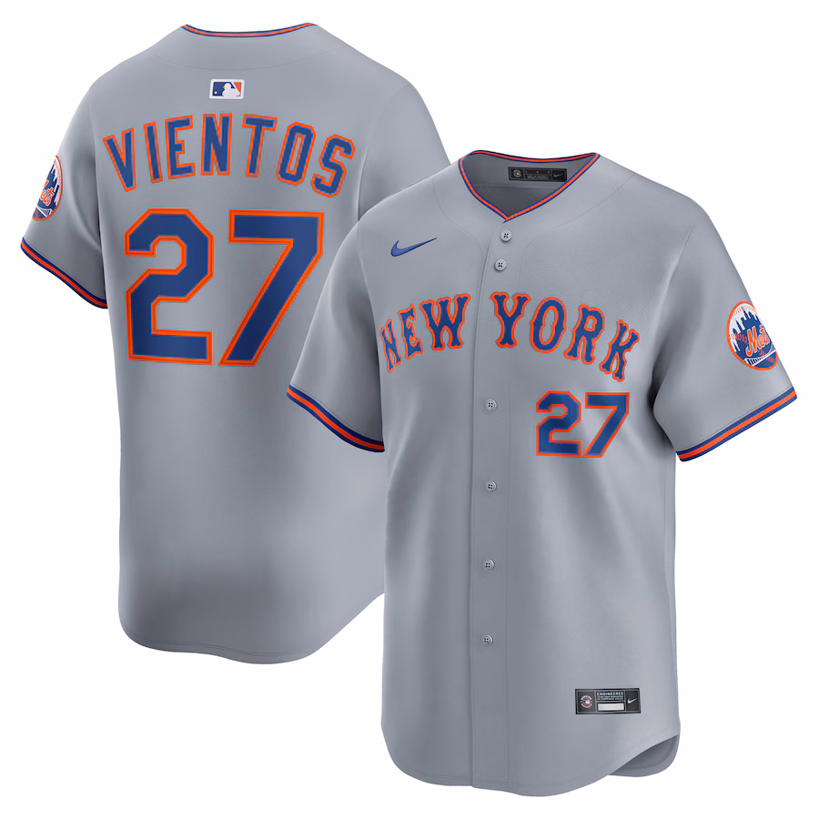 Men's New York Mets Mark Vientos Nike Gray All-Star Limited Jersey - Ujersey Shop