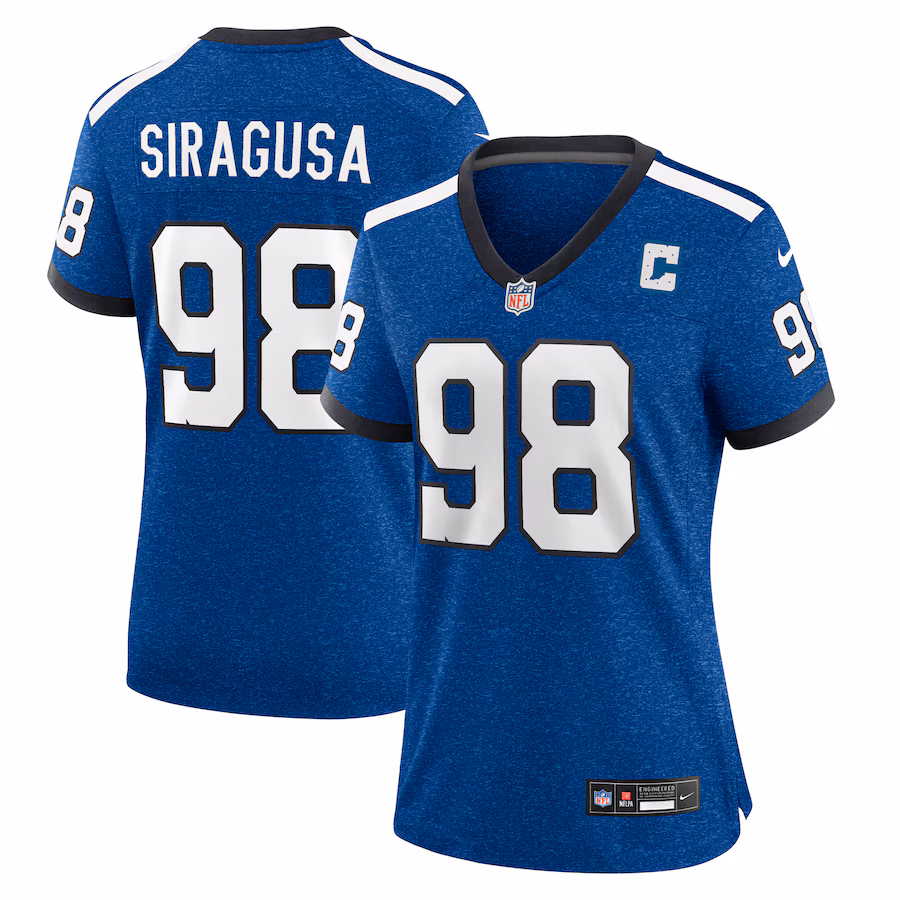 Women's Indianapolis Colts Tony Siragusa Nike Royal Indiana Nights Alternate Game Jersey - Ujersey Shop