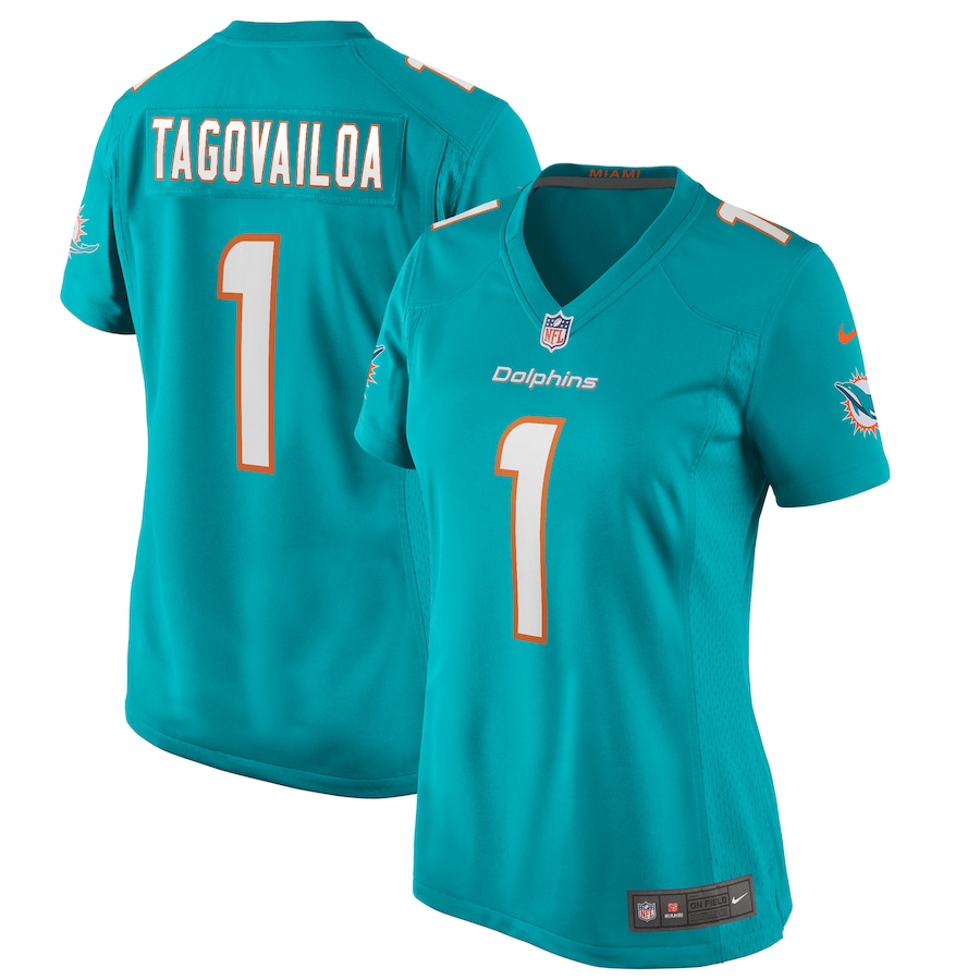 Women's Miami Dolphins Tua Tagovailoa Nike Aqua Game Jersey - Ujersey Shop