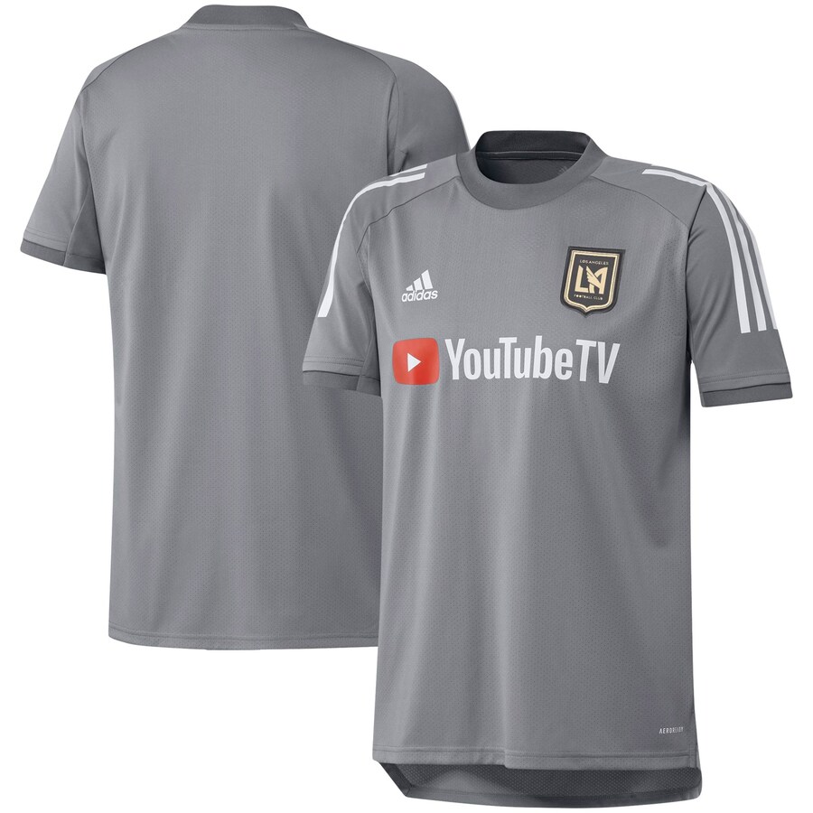 Men's LAFC adidas Gray 2020 On-Field Training Jersey - Ujersey Shop